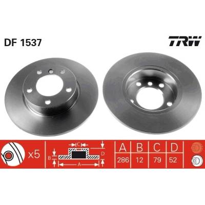 Brzdový kotúč TRW DF1537