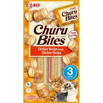 Inaba Churu Bites Cat mačacie maškrty s kuracím mäsom 3 x 10 g