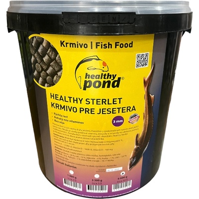 Healthy pond Krmivo pre jesetery 3 mm 10 l