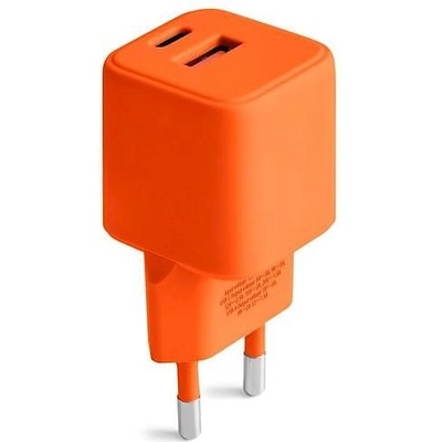 Colorum Зарядно usb-a + usb-c pd 30w colorum оранжев