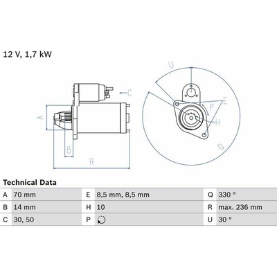 BOSCH Štartér 0986018180