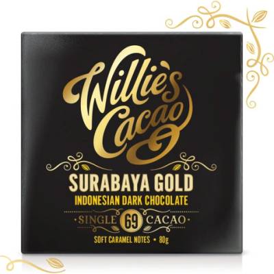 Willie's Cacao čokoláda Indonesian Gold Javan light breaking hořká 69% 50 g