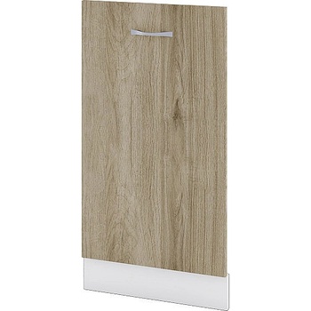 ИРИМ Врата с цокъл за вградена съдомиялна Сити БДА-38 бяло гладко / дъб сонома арвен 45 см