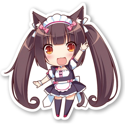 Nekopara Samolepka Chibi Chocola – Zbozi.Blesk.cz