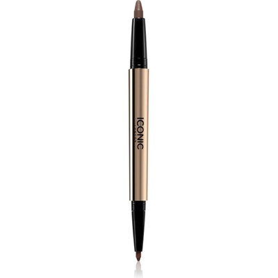 ICONIC London Smokey Eye Duo Kajal двустранен молив за очи цвят Chocolate Brown 0.85 гр