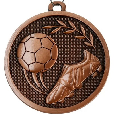 ETROFEJE medaila MS6 Z/S/B futbal medaila MS6 B futbal 70mm