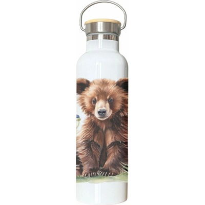 Jan.Ne MEDVĚD termoska bambus 750 ml