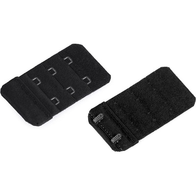 Pro Háčkování Prodloužení podprsenky 35 mm dvouřadové černé Balení produktu: 1 ks, Varianta: 3 černá – Zboží Dáma