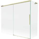 Mexen Rox L параван за душ 2-крилен плъзгащ се 180 + 90 x 150 см, прозрачен, златен - 8C9L-180-090-50-00 (8C9L-180-090-50-00)