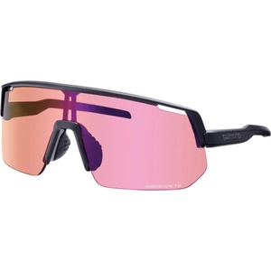 Shimano Очила за колоездене Shimano Technium L Trail S2 Cycling glasses - Matte Black / Purple - размер One Size (205-6948-0111)