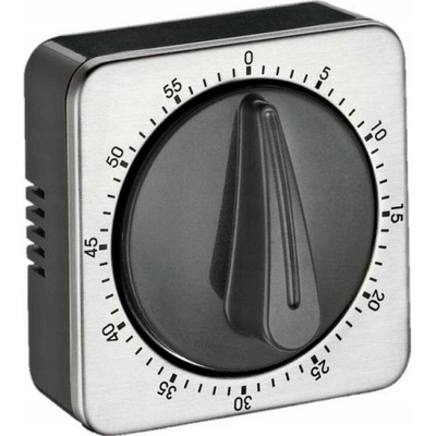 Kuchyňská minutka Cilio s magnetem, časovač Cube inox 7x7x5 cm