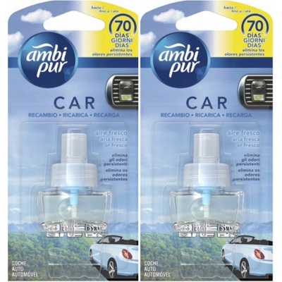 Ambi Pur car náplň do osvěžovače Fresh air 6 x 7 ml