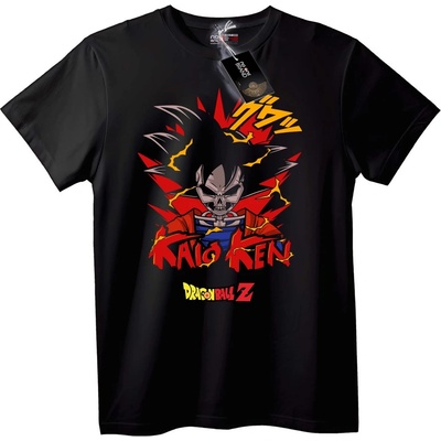 NOONEBRAND Тениска Dragon Ball Z Kaioken Skull - XL, Black