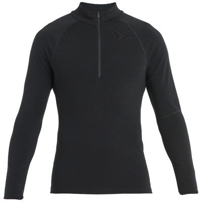 Icebreaker M 300 MerinoFine Polar LS Half Zip Размер: M / Цвят: черен