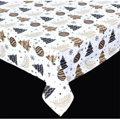 forbyt Vánoční ubrus Vánoční stromeček a ozdoby 90x90cm