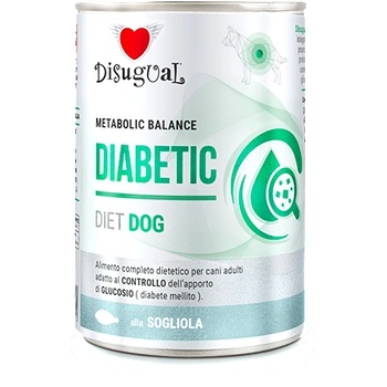 Disugual Karma - мокра храна за кучета, ветеринарна серия DIABETIC Sola (за възрастни кучета) 400г