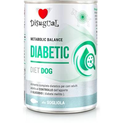 Disugual Karma - мокра храна за кучета, ветеринарна серия DIABETIC Sola (за възрастни кучета) 400г