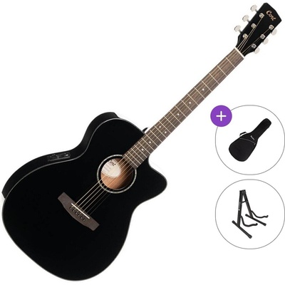 Cort L60CE Standard SET Black Gloss Електро-акустична китара Джъмбо