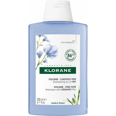 Klorane šampon s lněnými vlákny 200 ml