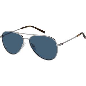 Tommy Hilfiger Слънчеви очила Tommy Hilfiger Men's Pilot Aviator Sunglasses - Ruthenium Слънчеви очила
