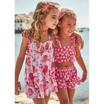 Mayoral Рокля цикламено морско дъно с лента за глава за мини момиче Майорал