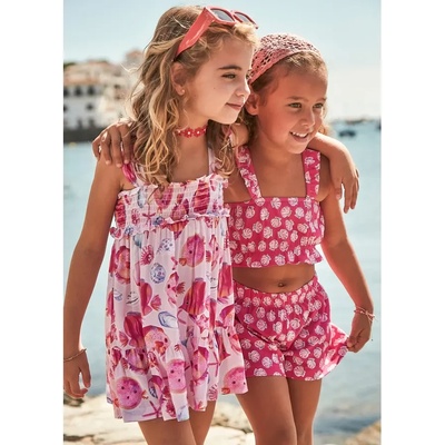 Mayoral Рокля цикламено морско дъно с лента за глава за мини момиче Майорал