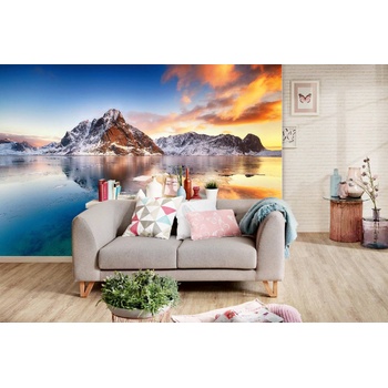 DIMEX ART s. r. o Самозалепваща се флизелинова фототапета цветен изгрев 375 x 250 см