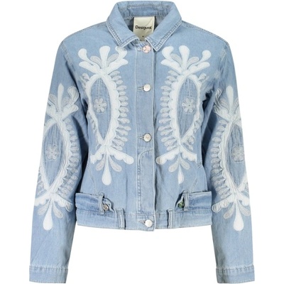 DESIGUAL Дамско дънково яке desigual, Размер xl, Цвят Синьо (26swed04_az5053)