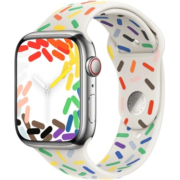 Apple Каишка Apple - Pride Edition Sport S/M, Apple Watch, 45 mm, многоцветна (muq33zm/a)