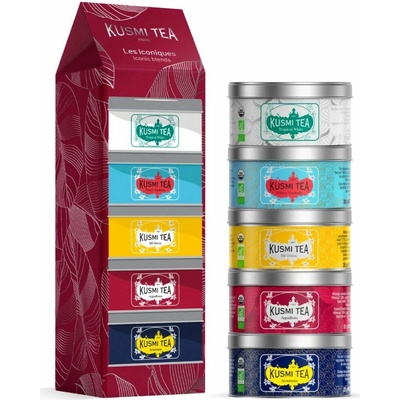 Kusmi Tea Dárková sada Iconics teas 5 miniatur se sypaným čajem 100 g