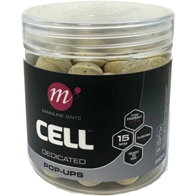 MAINLINE Plávajúce boilies Pop Ups Dedicated Cell 250ml 15mm