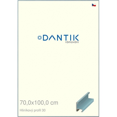 DANTIK rám na obraz 70 x 100 Dýha barevná modrá pastel