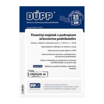 DUPP 13 2015 Finančný majetok v podvojnom účtovníctve podnikateľov