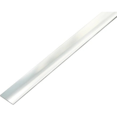 Alberts Tyč plochá samolepiaca alu chróm 15x2 mm 1 m