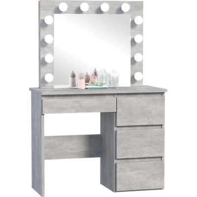 Bestent Toaletní stolek s LED zrcadlem Cleopatra Stone – Zboží Mobilmania