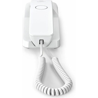 Gigaset Стационарен телефон Gigaset DESK 200, 1 линия, 10 програмируеми бутона, бутон "mute", регулиране силата на звънене, бял (1010028_5)