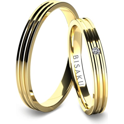 Bisaku Snubní Seamus BIS B0382515G Žluté zlato