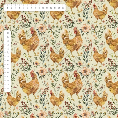 Slepičky s lučním kvítím úplet by MIMI [supreme]