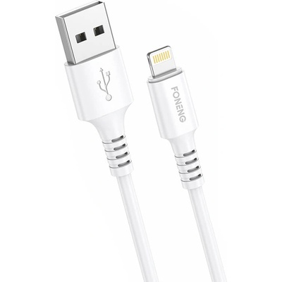 Foneng Кабел Foneng X85, USB към Lightning, 3A, Quick Charge, 1m, бял (X85 iPhone)
