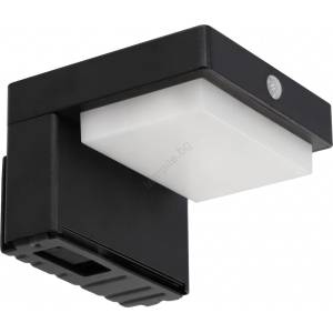 SmartLED LED соларен стенен осветител със сензор LED/5W/3, 7V 2000 mAh IP44 черен (SD0182)