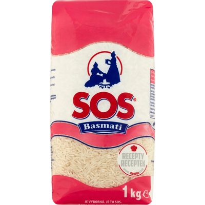 SOS Rýže dlouhozrnná Basmati 1 kg – Zboží Dáma
