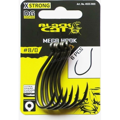 Black Cat Mega Hook DG vel.6 6 ks