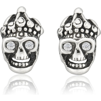 Sam's Artisans náušnice King Ghost Head chirurgická oceľ INM049