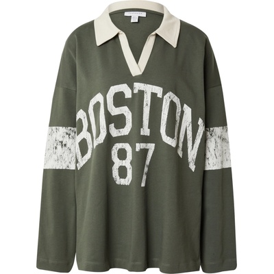 TOPSHOP Тениска 'Boston 87' зелено, размер L