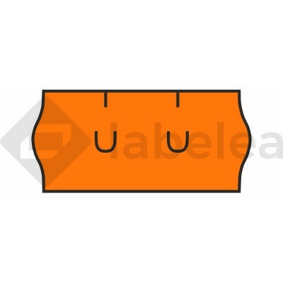 Labelea Samolepiace etikety do klieští, 26x12 mm UNI farebné signálne, Farba etikiet Signálna oranžová ECI2612UNI36SO