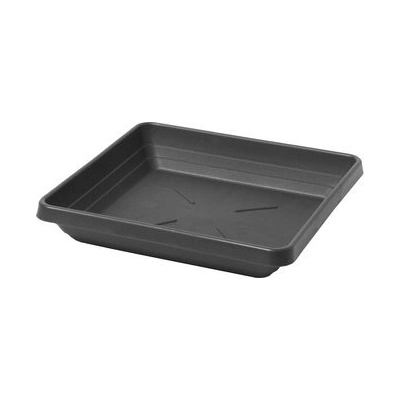 Plastia miska čtyřhranná Lotos - anthracite 25x25