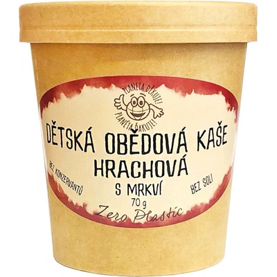 MKM pack Dětská obědová hrachová kaše s mrkví bez soli 77 g