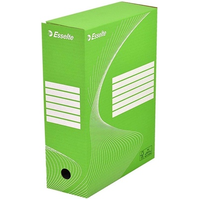 Esselte archívny box zeleno biely 100 mm