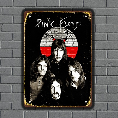 Pink Floyd - музикална метална декоративна табелка