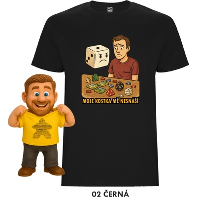 Mitroczech Moje kostka mě nesnáší tričko černá